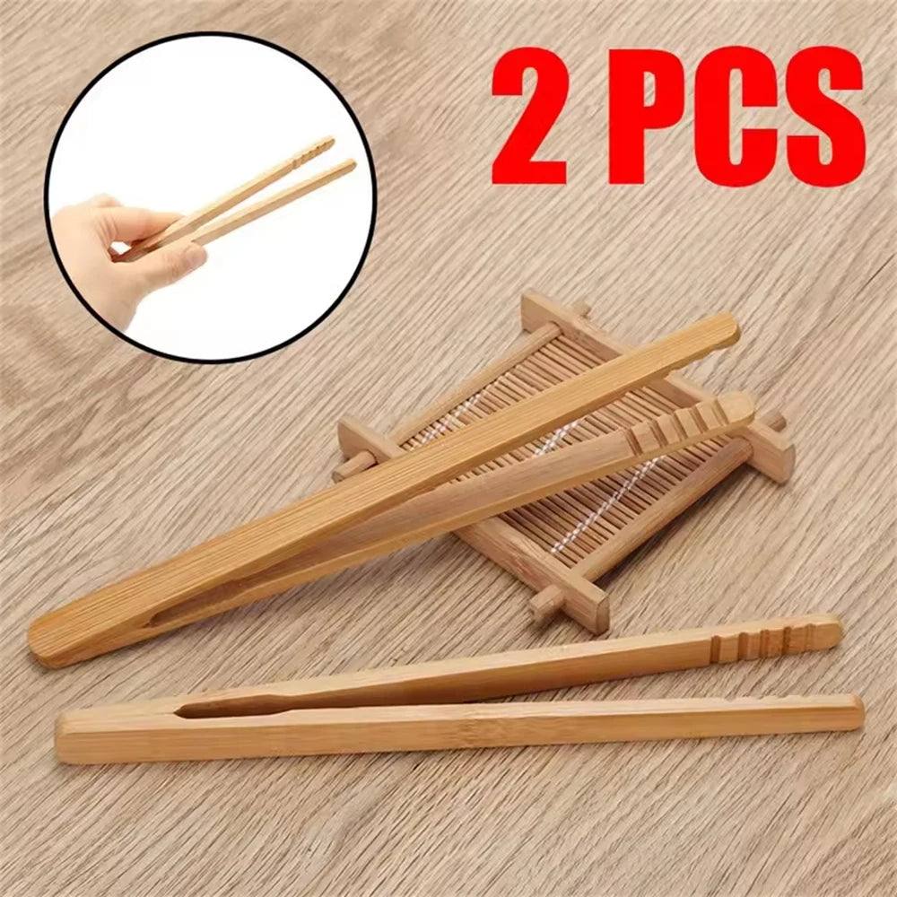 Bamboo Serving Tongs | Pair
