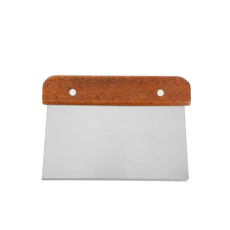 Timber-Handle Dough Scraper