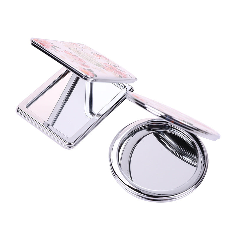 Folding PU Travel Mirror
