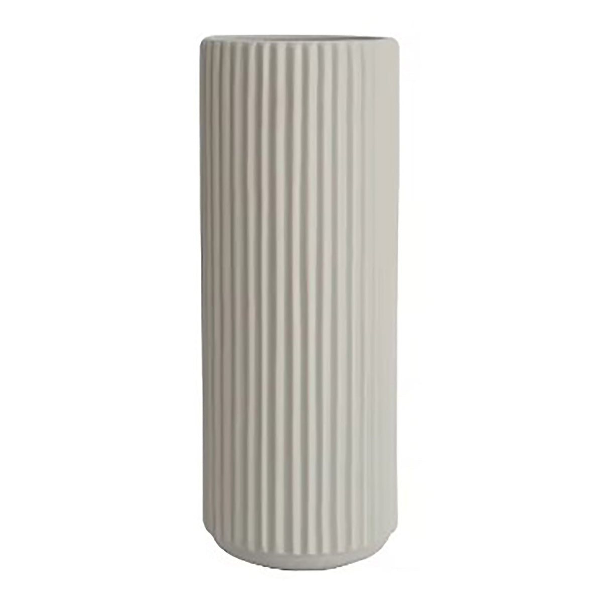 Ribbed Ceramic Vase-Beige-XXXL-5