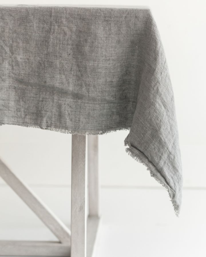 Stonewashed Linen Tablecloth | 213 × 152 cm