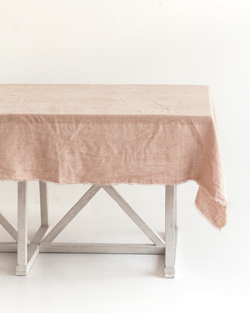Stonewashed Linen Tablecloth | 213 × 152 cm
