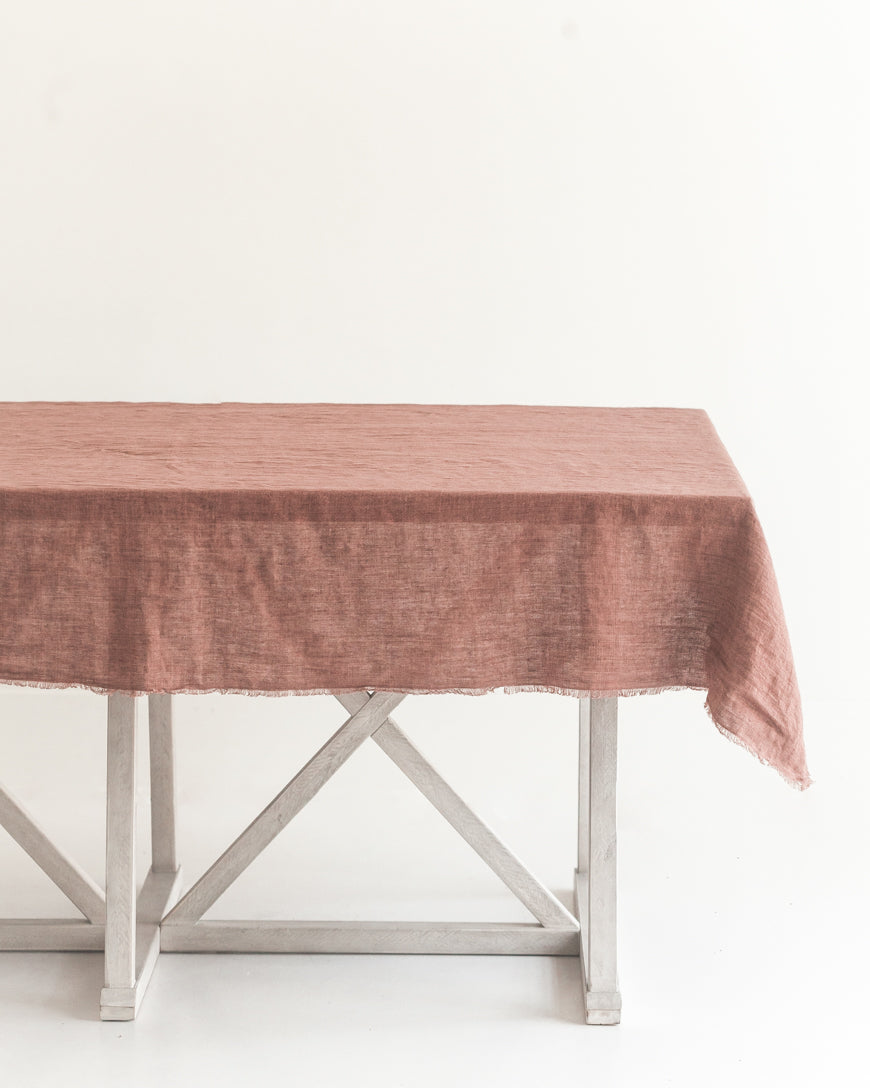 Stonewashed Linen Tablecloth | 213 × 152 cm