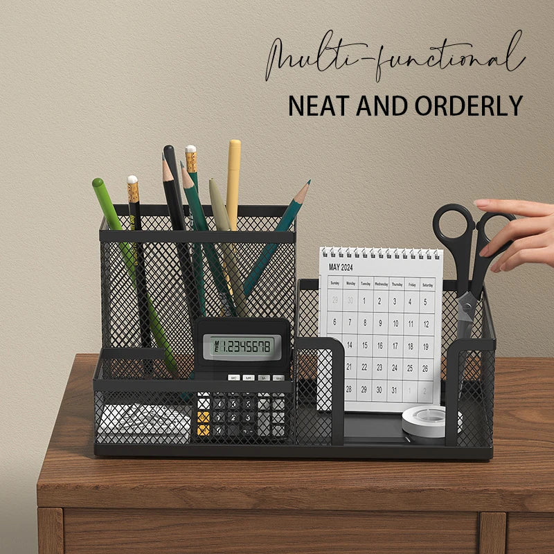Black Mesh Desk Caddy