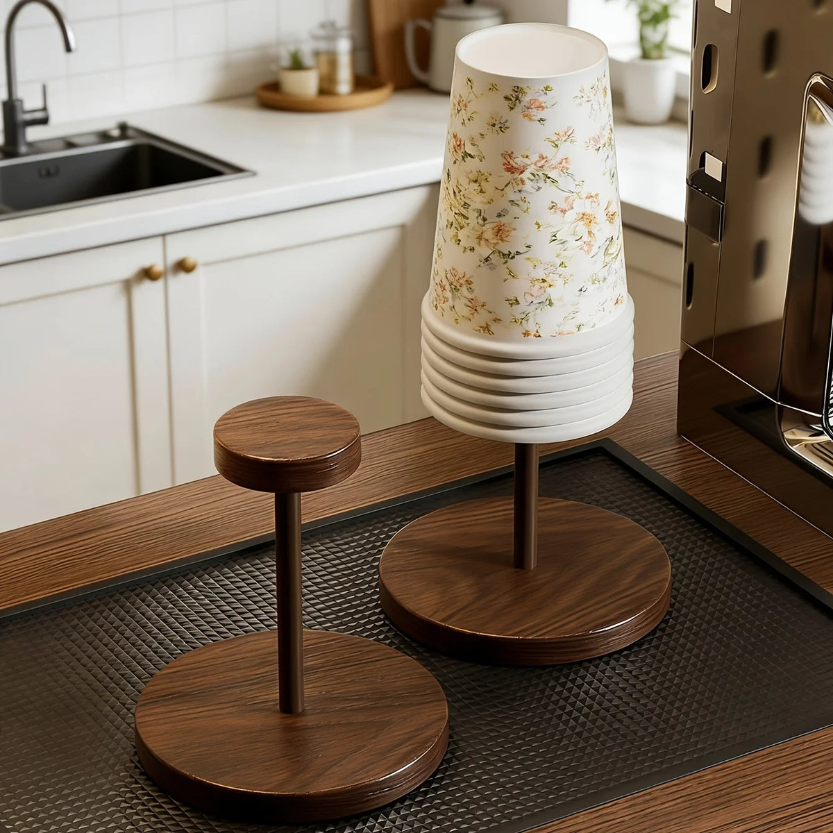 Timber Coffee-Corner Cup Holder