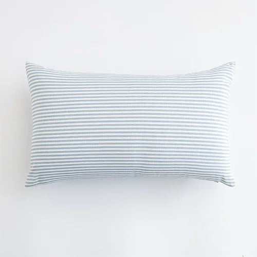 Sky Blue Check Cushion Cover
