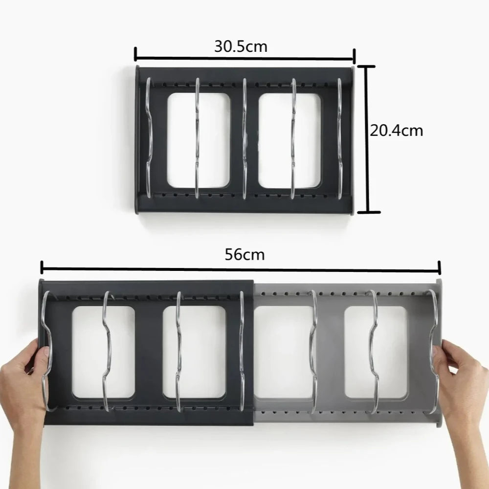 Adjustable Pot & Lid Rack