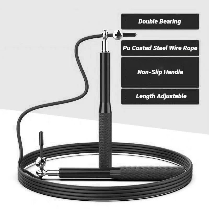 Adjustable Alloy-Handle Skipping Rope