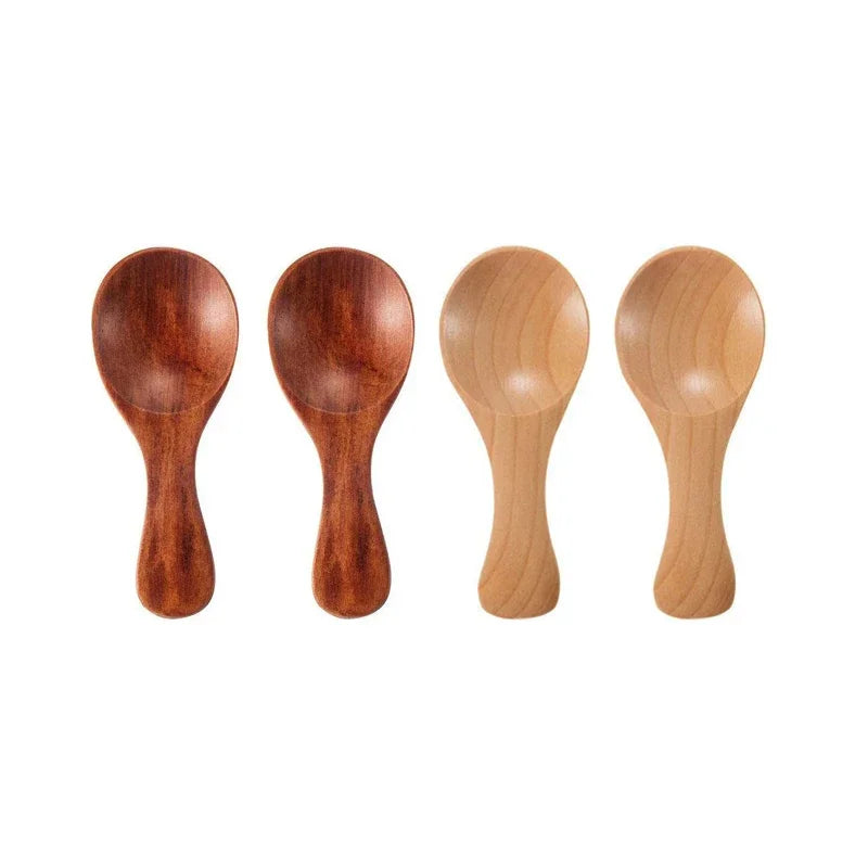 Mini Timber Condiment Spoons | Set of Four