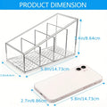 Clear Desktop Organiser — Four Compartments