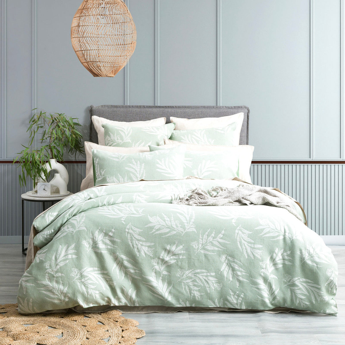 Native Quilt cover set Cotton Jacquard Juniper