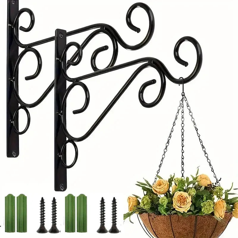 Black Hanging Planter Hooks