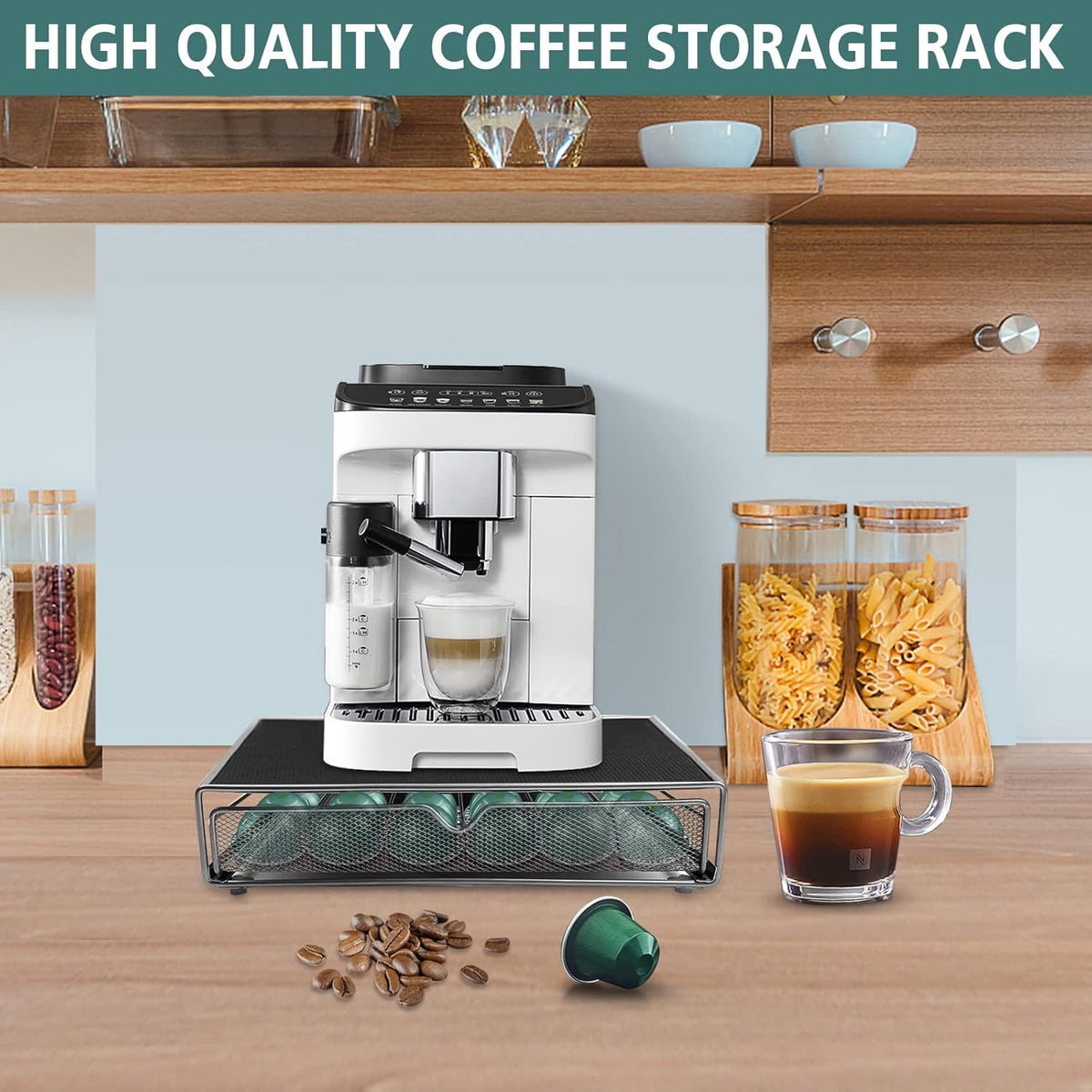 Coffee Pod Drawer for 36 K-Cups Storage Organiser