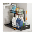 2 Tier Under Sink Organiser with Sliding Drawer