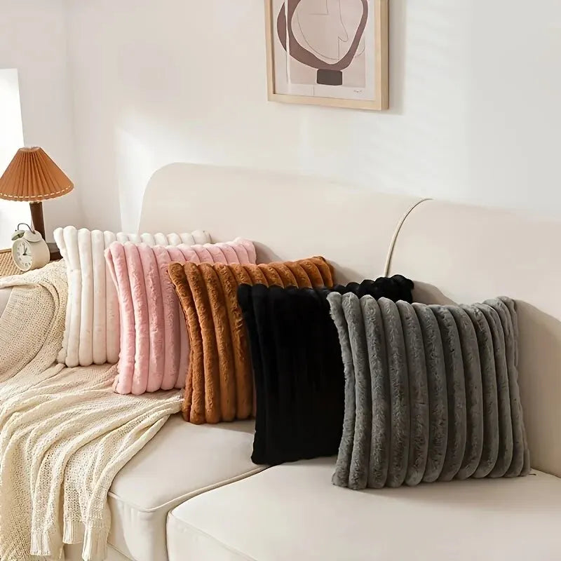 Wide Stripe Corduroy Cushion Cover