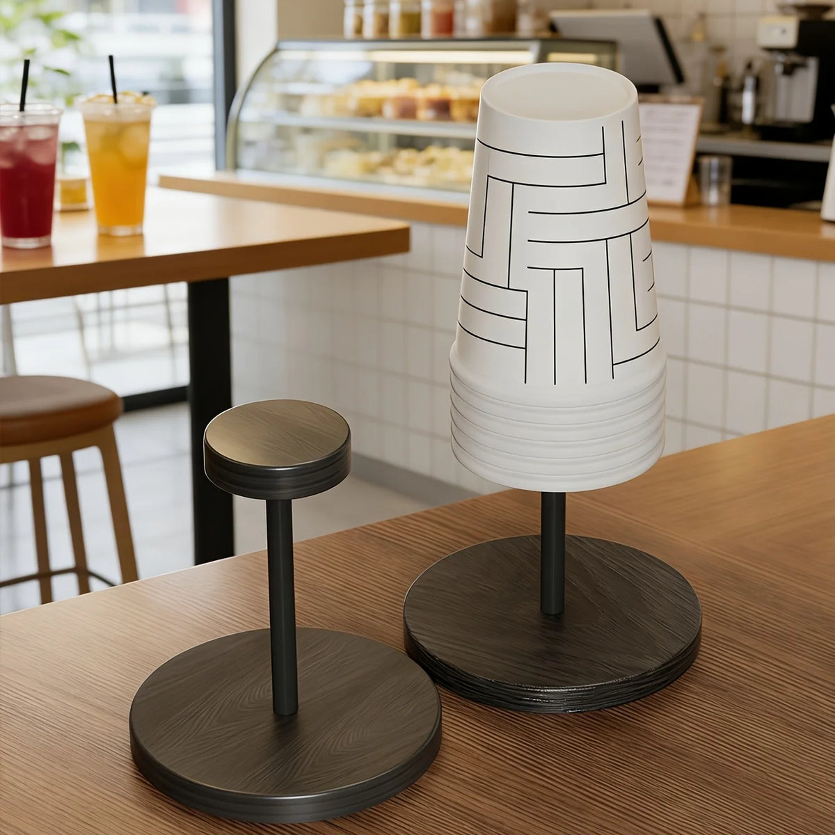 Timber Coffee-Corner Cup Holder