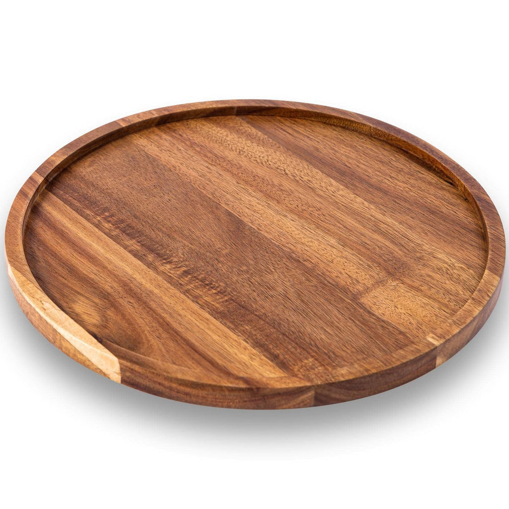 Round Acacia Serving Tray