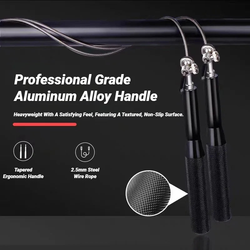 Adjustable Alloy-Handle Skipping Rope