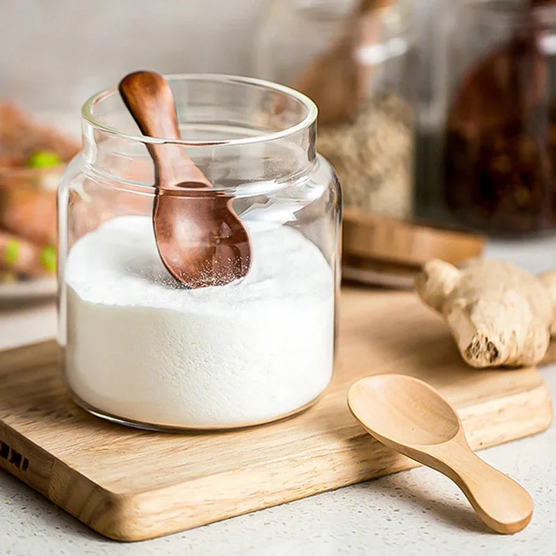 Mini Timber Condiment Spoons | Set of Four