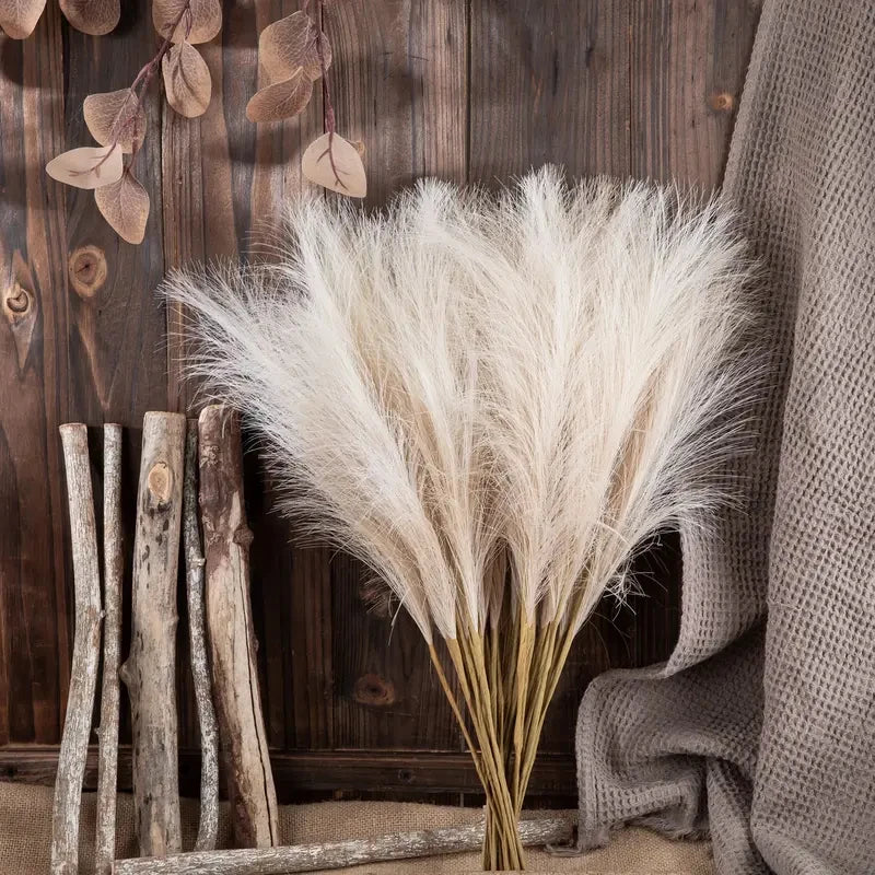 Soft Faux Pampas Stems