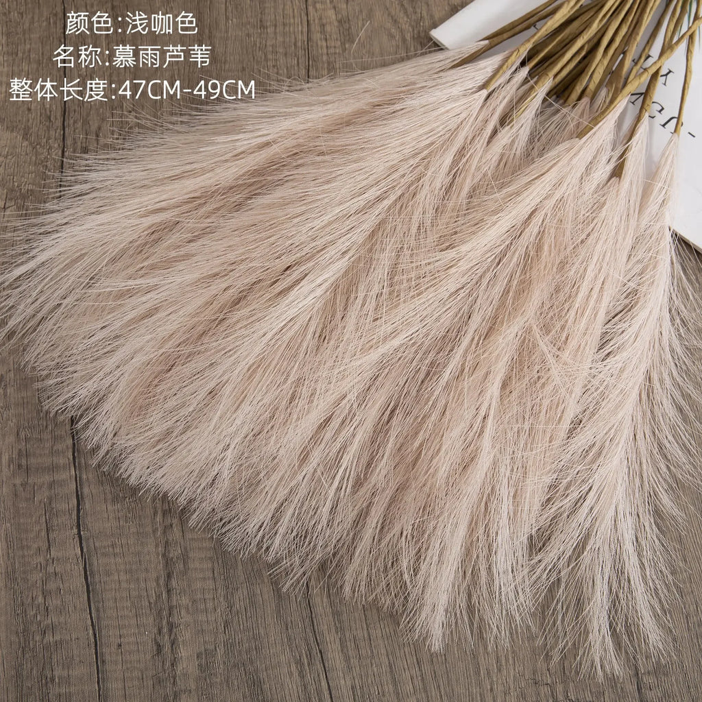 Soft Faux Pampas Stems