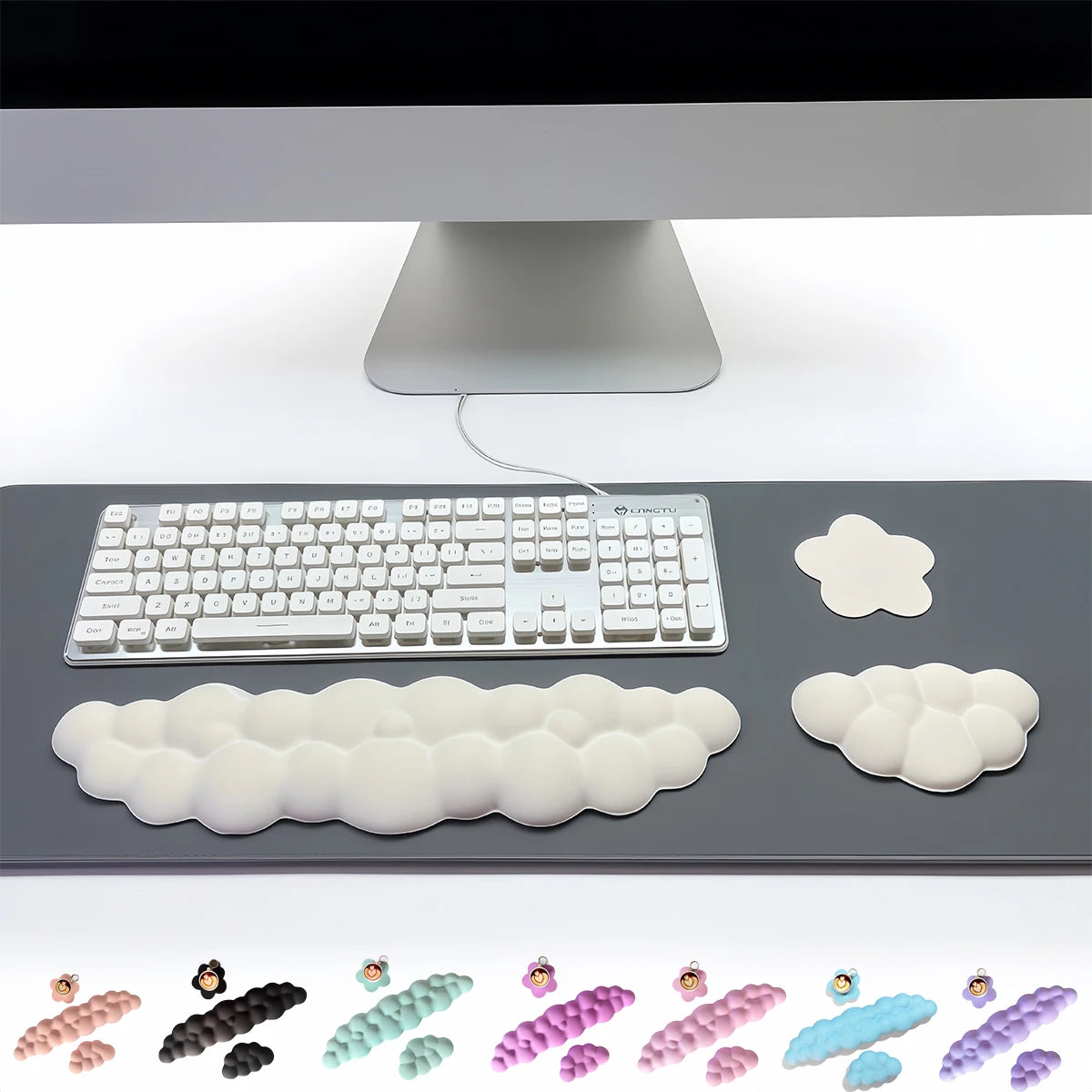 Cloud Desk Wrist Rest Set | Three Pieces