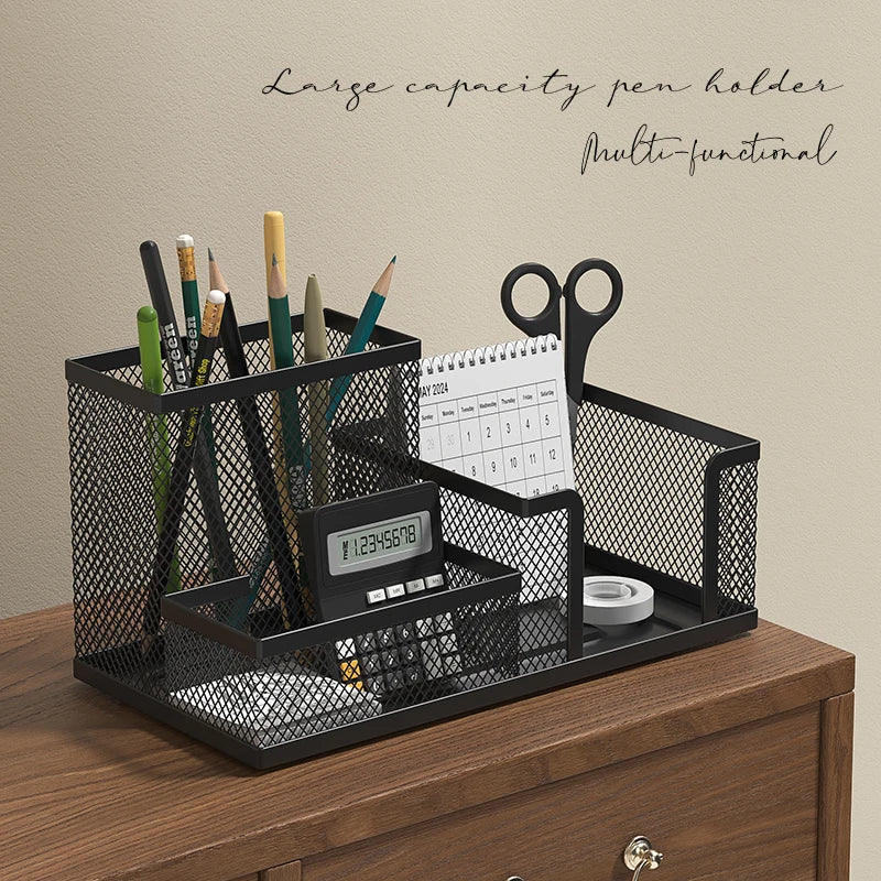 Black Mesh Desk Caddy