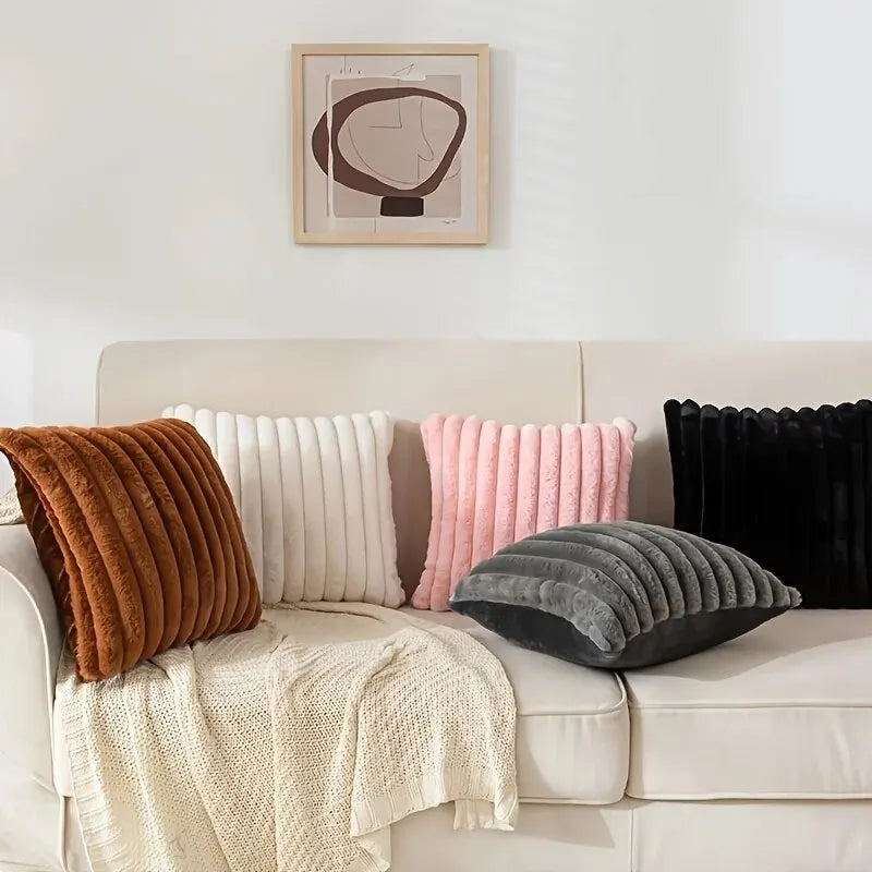 Wide Stripe Corduroy Cushion Cover