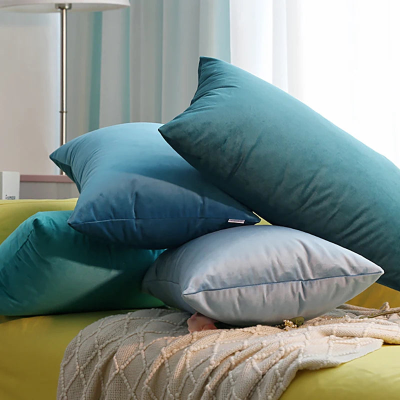 Classic Velvet Lumbar Cushion Cover