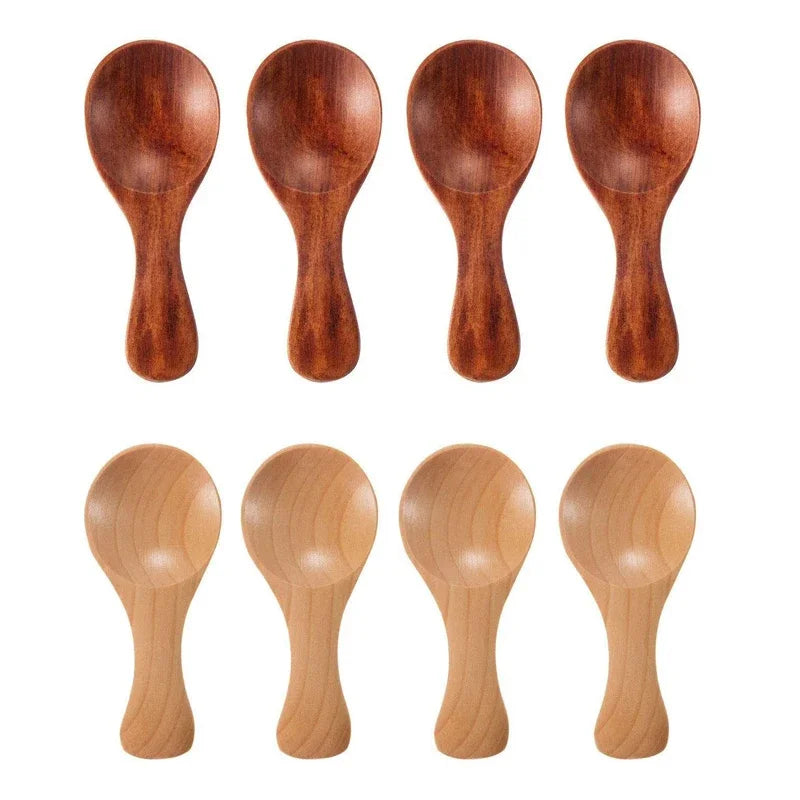 Mini Timber Condiment Spoons | Set of Four