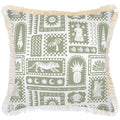 Cushion Cover-Coastal Fringe-Naxos Sage-60cm x 60cm-5