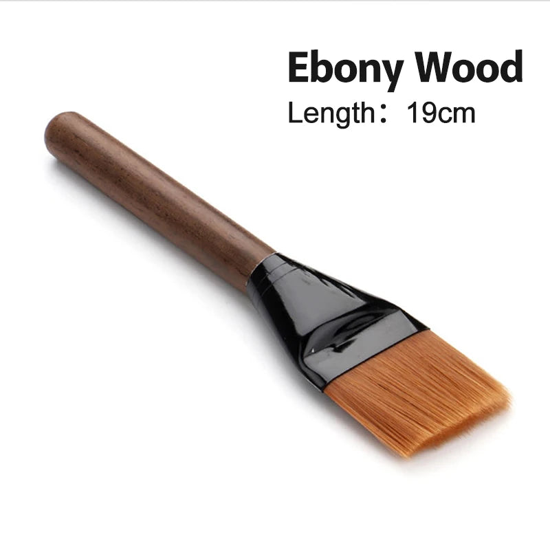 Timber-Handle Coffee Grinder Brush