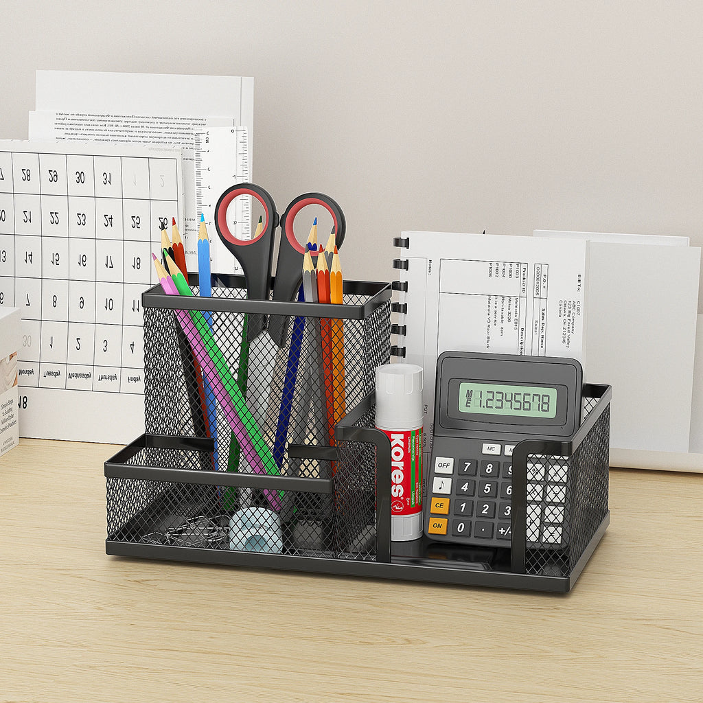 Black Mesh Desk Caddy