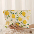 Citrus Corduroy Makeup Pouch
