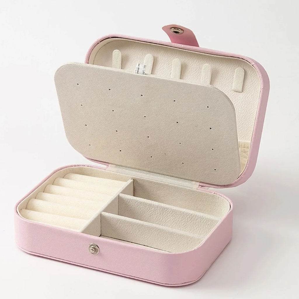 Velvet-Lined Travel Jewellery Case