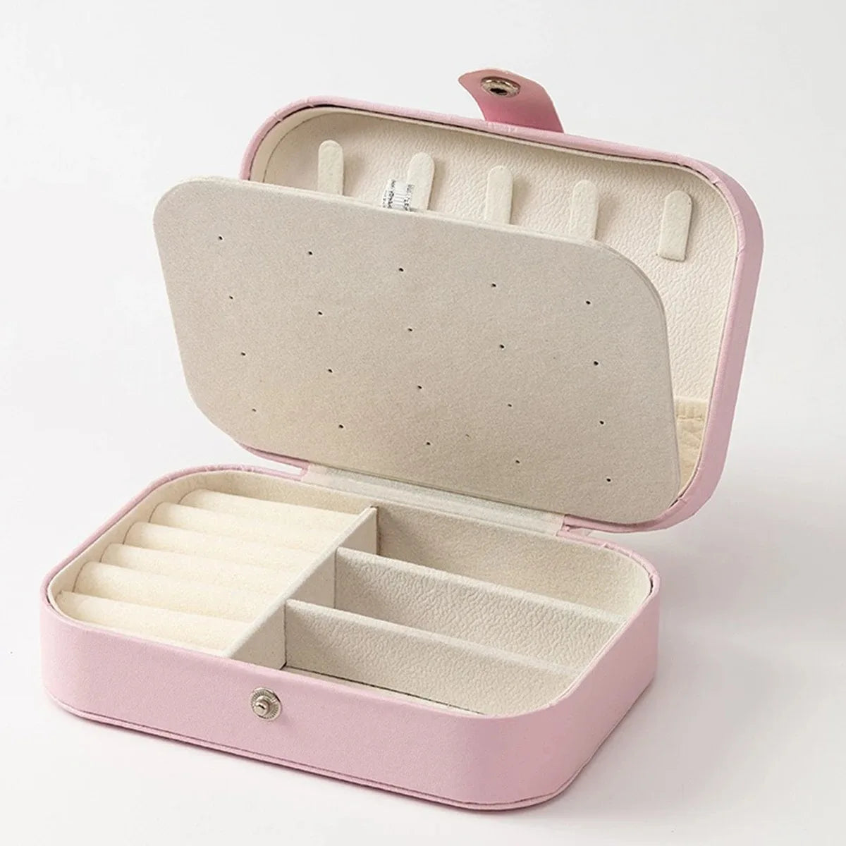 Velvet-Lined Travel Jewellery Case