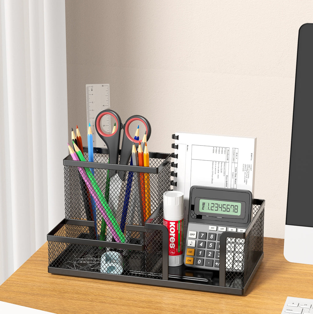 Black Mesh Desk Caddy