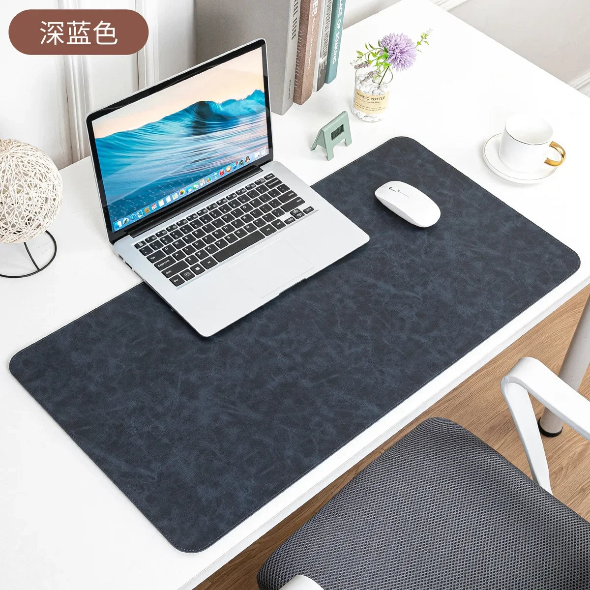 Everyday Leather-Look Desk Mat