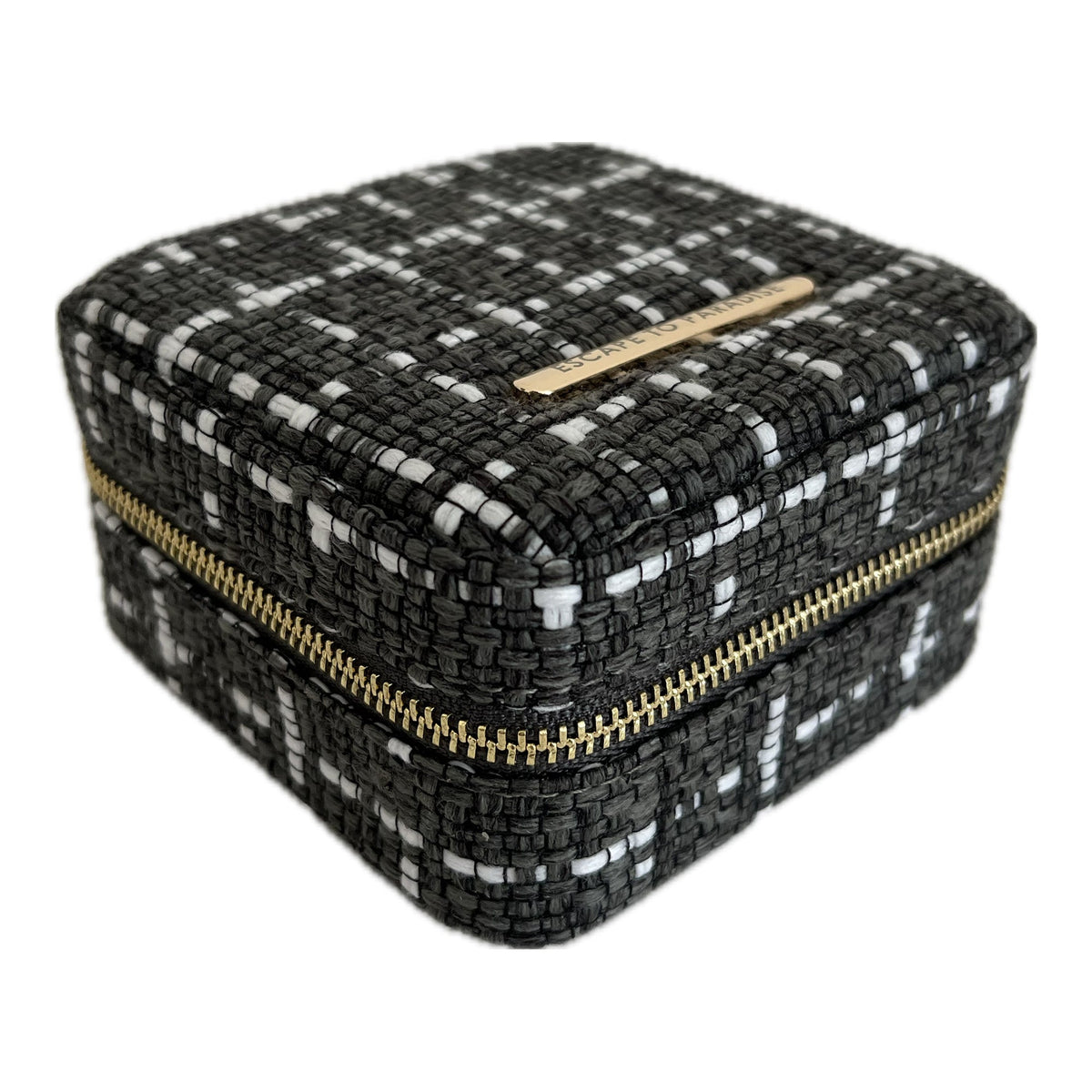 Tweed Travel Jewellery Case | Khaki