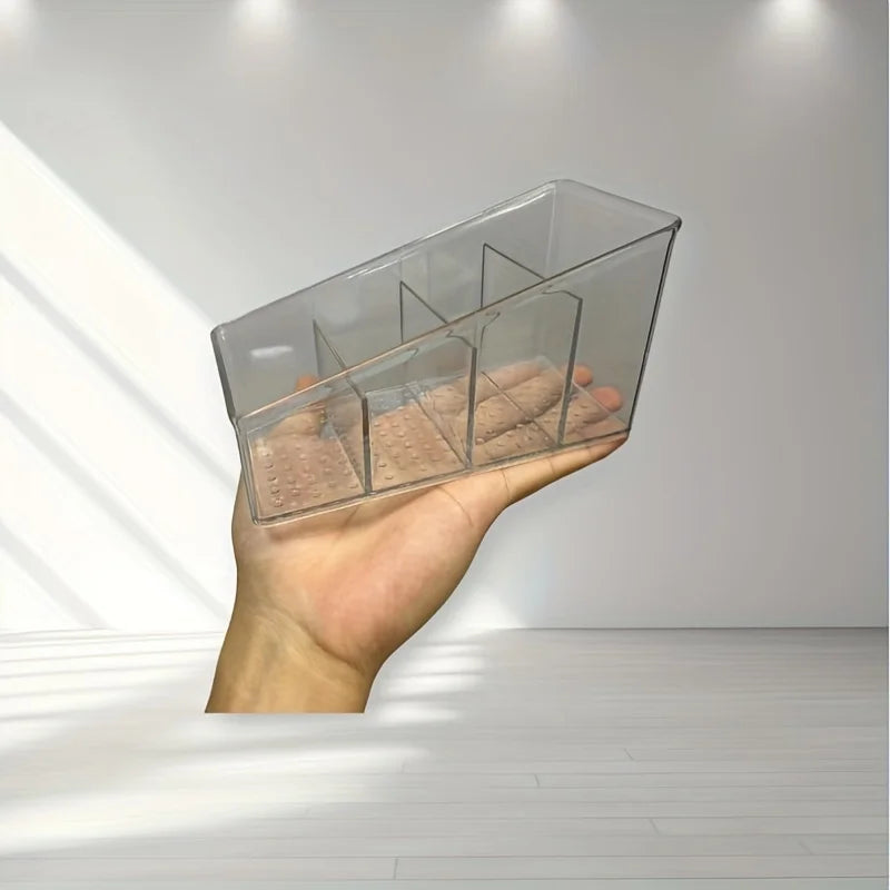Clear Desktop Organiser — Four Compartments