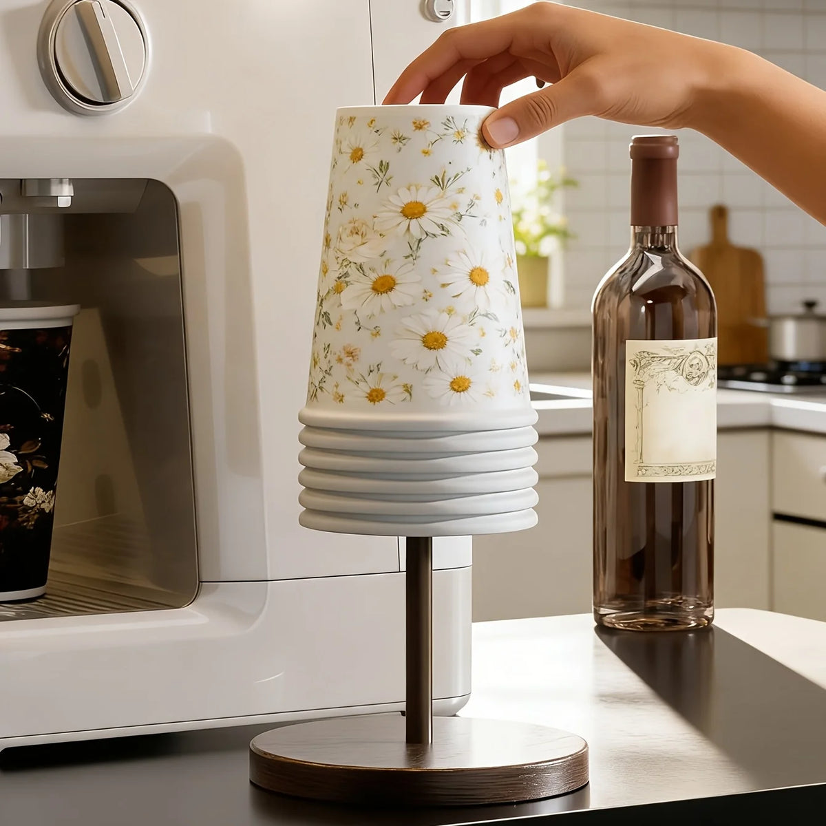 Timber Coffee-Corner Cup Holder