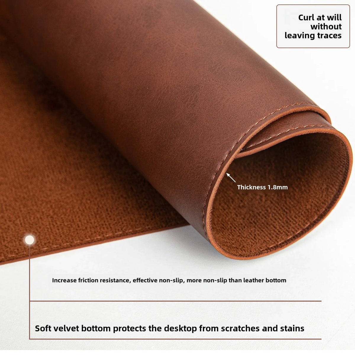 Everyday Leather-Look Desk Mat
