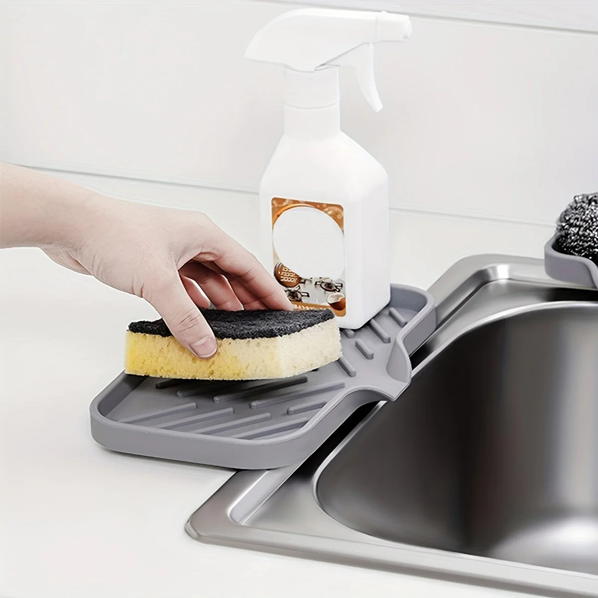 Silicone Sink Draining Tray