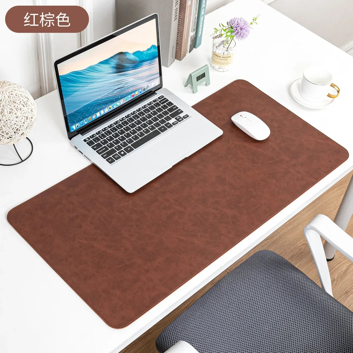 Everyday Leather-Look Desk Mat
