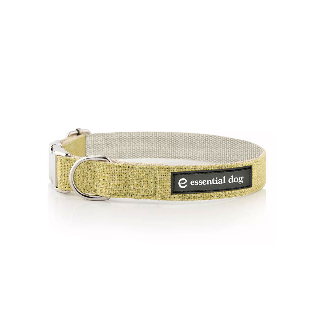 Hemp & Cotton Dog Collar | Grass Green, XS