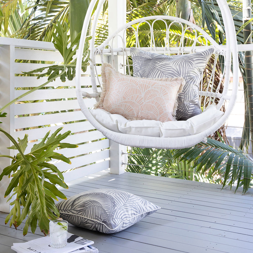 Seminyak Smoke Piped Cushion Cover | 60 cm