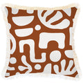 Sand Terracotta Fringed Cushion Cover | 45 cm