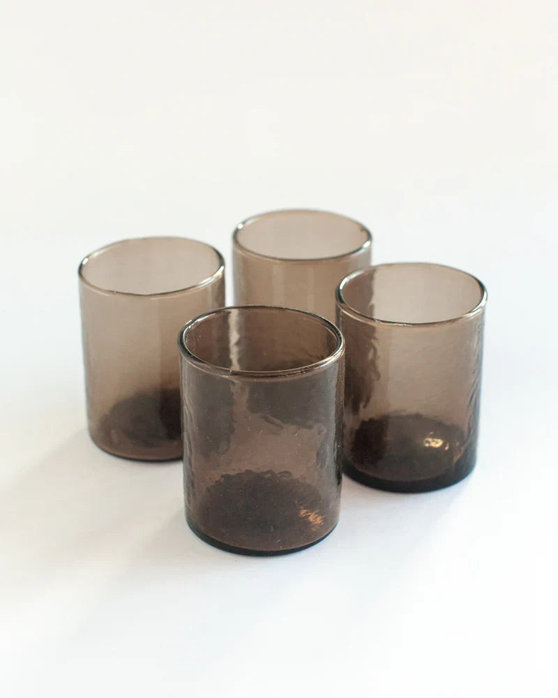 Hammered Recycled Glasses | Set of Four