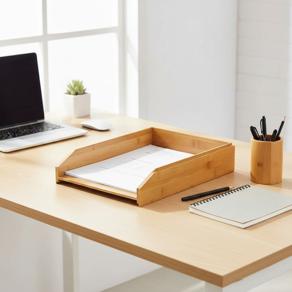 Bamboo Document Tray | Natural