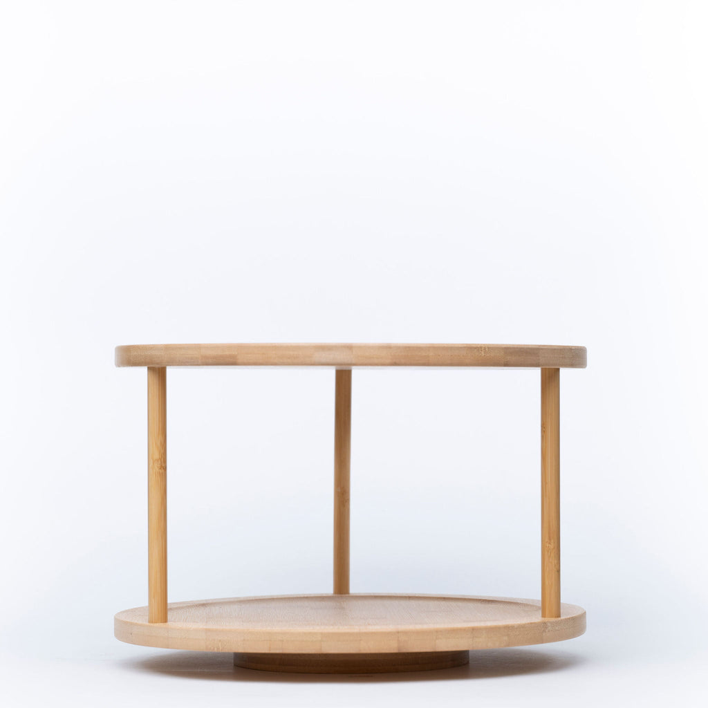 Two-Tier Bamboo Lazy Susan | 30 cm